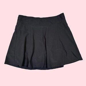 Athleta All Day Skort Mini Skirt Black Golfing / Tennis Women's Size 10